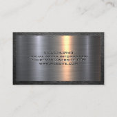 Metaal en Leer | Home Hammer Logo  Visitekaartje (Achterkant)