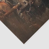 Metaal en Roest Motorfiets Tissuepapier (Detail)