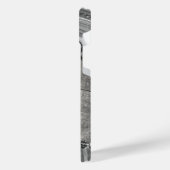 Metaal en Zilver Marmer iPhone Hoesje (Linkerkant)