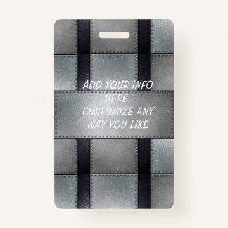 Metaal geïnspireerde werknemerssegment badge