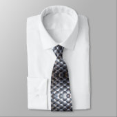 Metaal Glanzend Patroon Stedelijk Hedendaags Stropdas (Gebonden)