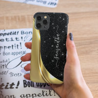 Metaal Glitter Look 3-D Gouden Monogram Golf