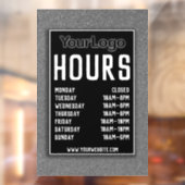 Metaal Glitter Winkel Decor Winkel Openingstijden Raamsticker (Vel 2)