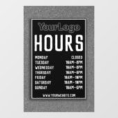 Metaal Glitter Winkel Decor Winkel Openingstijden Raamsticker (Vel)