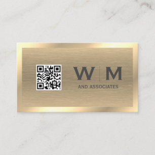 Metaal Gold Textuur   QR-CODE-Visitekaartje Visitekaartje