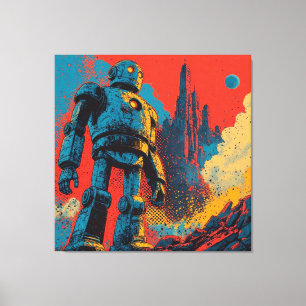 METAAL HART IJZEREN MAN-2 CANVAS AFDRUK