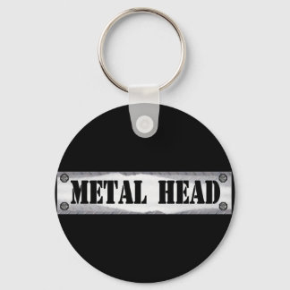 Metaal hoofd sleutelhanger