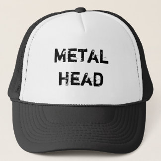 Metaal hoofd trucker pet