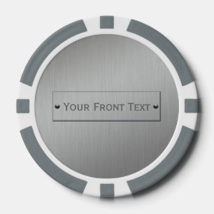 Metaal Kijk naar aangepaste pokerchips