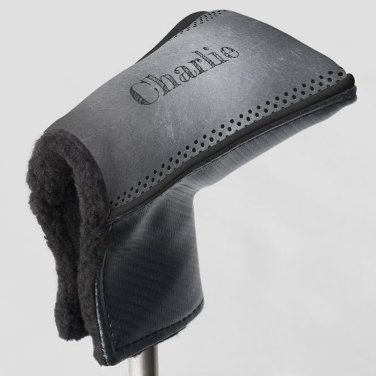 Metaal Kijk op aangepaste naam putter Golfheadcover (3/4 voorkant)