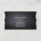 Metaal label Embed Steel Border Visitekaartje (Achterkant)