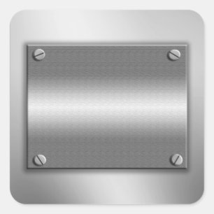 Metaal Lijst met schroefschroeven Vierkante Sticker