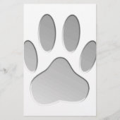 Metaal-look-dog afdrukken briefpapier (Voorkant)