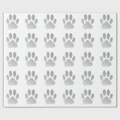 Metaal-look-dog afdrukken cadeaupapier (Vlak)