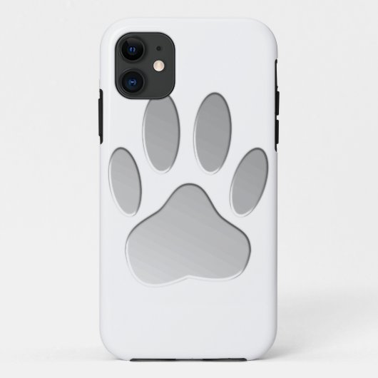 Metaal-look-dog afdrukken Case-Mate iPhone case (Achterkant)