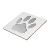 Metaal-look-dog afdrukken tegeltje (Zijkant)