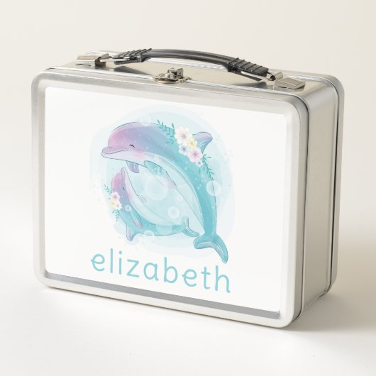 METAAL LUNCHBOX : DOLPHINS (Voorkant)