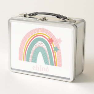 METAAL LUNCHBOX : RAINBOW EN STARS