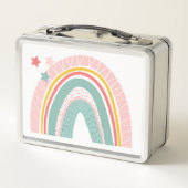 METAAL LUNCHBOX : RAINBOW + STARS (Achterkant)