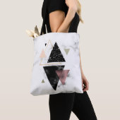 Metaal meetbaar geometrisch ontwerp draagtas (Dichtbij)