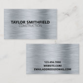 METAAL MODERNE BEROEPSBEOEFENAAR VISITEKAARTJE (Voorkant / Achterkant)