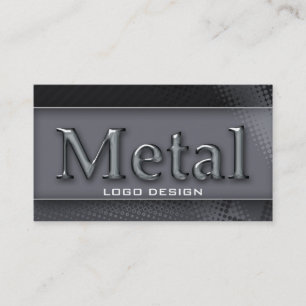 METAAL ONTWERP VAN LOGO D Visitekaartjes voor de