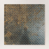 Metaal oppervlak, reflecterende textuur achtergron legpuzzel (Horizontaal)