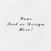 Metaal Ornament - Voeg uw ontwerp toe (Voorkant)