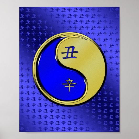 Metaal Os Poster (Voorkant)