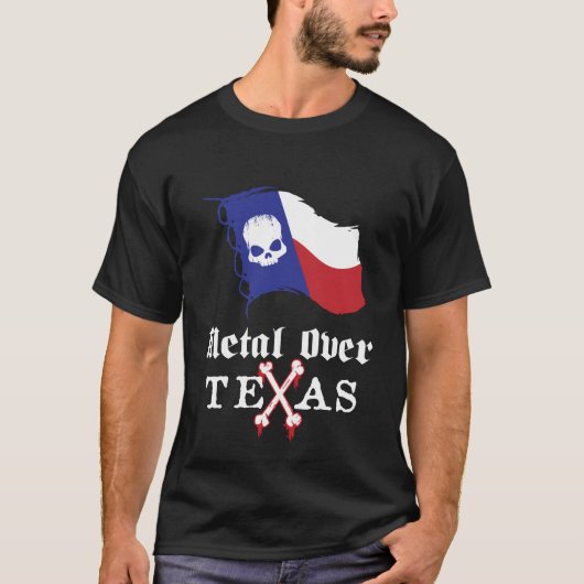 Metaal over Texas T-Shirt (Voorkant)