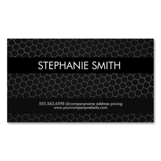 Metaal patroon magnetisch visitekaartje (Voorkant)