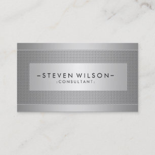 Metaal Professioneel Modern Elegant Zwart Visitekaartje