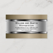 Metaal | Qr-code | Monogram Visitekaartje (Achterkant)