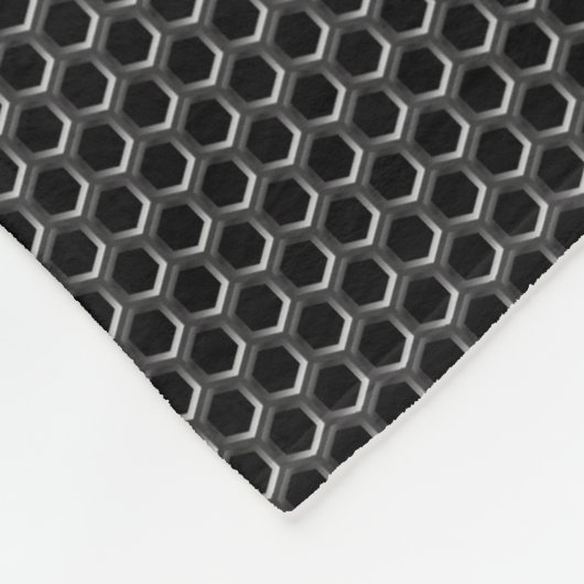 Metaal rasterpatroon - achtergrond fleece deken (Hoek)