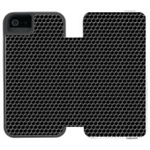 Metaal rasterpatroon - achtergrond incipio iPhone portemonnee hoesje (Agenda Open)