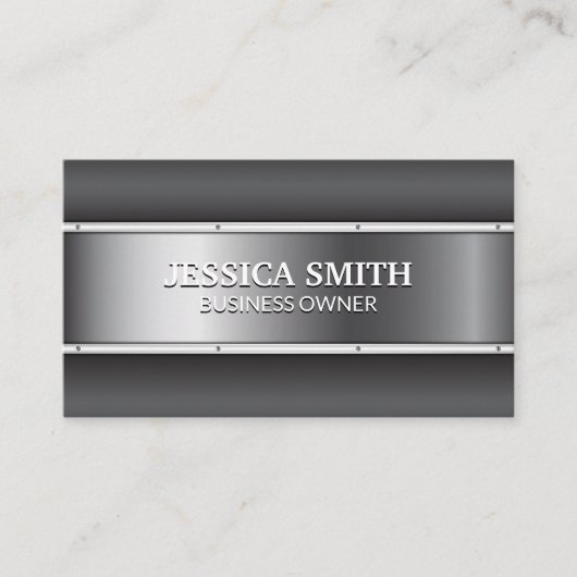 metaal | Rivieren | Metaal Visitekaartje (Voorkant)