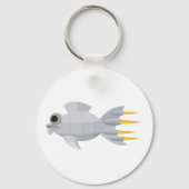 Metaal Rocket Fish Sleutelhanger (Achterkant)