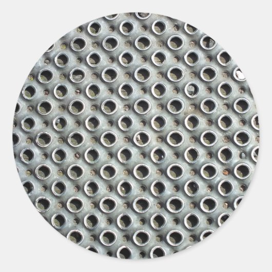 METAAL RONDE STICKER (Voorkant)