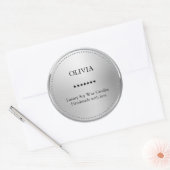 metaal ronde sticker (Envelop)
