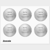 metaal ronde sticker (Vel)