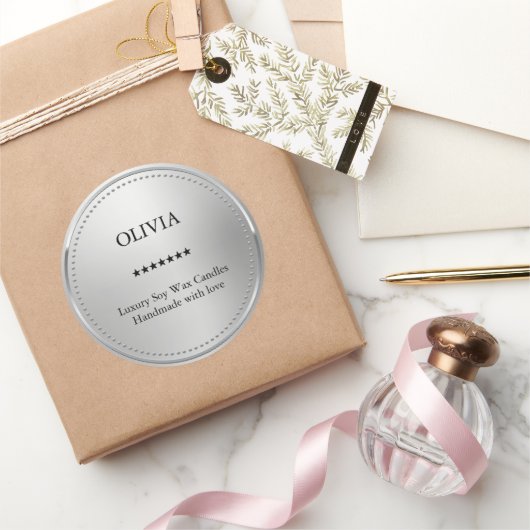 metaal ronde sticker (Geschenken)