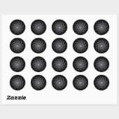 Metaal Ronde Sticker (Vel)