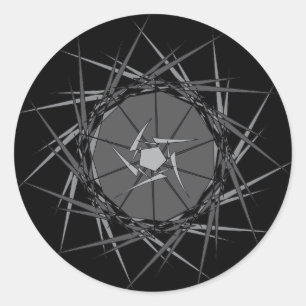 Metaal Ronde Sticker
