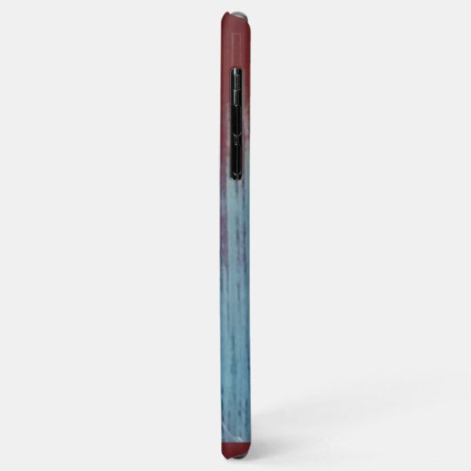 Metaal rood grijs verweerd Case-Mate iPhone case (Achterkant/links)