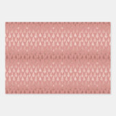 Metaal Roos Gold Platinum Silver-kerstbomen Inpakpapier Vel (Voorkant)