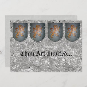 Metaal schild Lion Gray Faux Stone Kaart