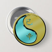 Metaal Slang Ronde Button 7,6 Cm (Voorkant /achterkant)