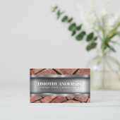 Metaal | Stenen leggen Visitekaartje (Staand voorkant)