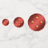 Metaal Tijger Confetti (Achterkanten)