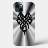 Metaal: tribaal staal Case-Mate iPhone case (Achterkant)